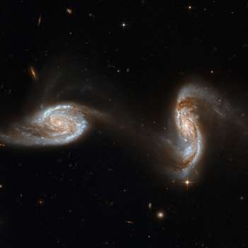 Galaxies in collision NGC 6050 - NASA.