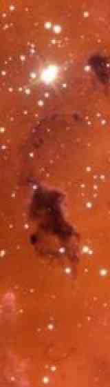 Poeira escura na Vía Láctea NGC 281 Bok Globules