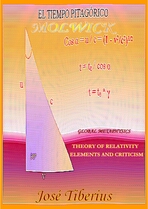 Cover of PDF Theory of Relativity, Elements, and Criticism. Illustration of sailboat on purple sea.