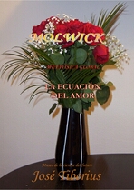 Portada del PDF de la Ecuación del Amor. Florero con rosas rojas sobre mesa negra.