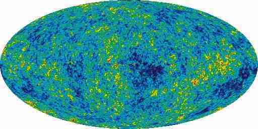 Universo com forma de ovo - Satélite WMAP da NASA.