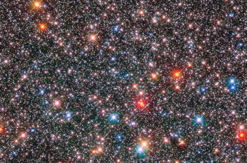 Muchísimas estrellas en el centro de la Vía Láctea - NASA