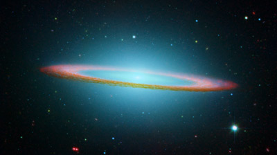 Galassia sombrero all’infrarosso.